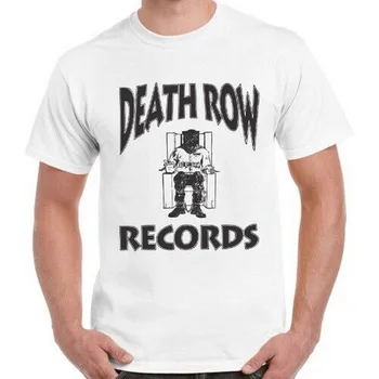 Death Row Records Mūzikas Etiķetes Vīriešiem Sievietēm Unisex Atdzist Dāvanu Retro Topi Tee T Krekls 711 Homme Plus Izmēra T-Krekls