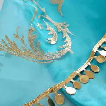 Meitenes, Jasmīns Saģērbt Vasaras Sequined Iedomātā Aladdin Arābijas Princese Kostīmu Drēbes, Bērnu Dzimšanas Dienu Halloween 2 Gab Apģērbs