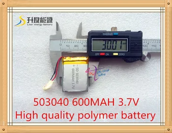 053040 600MAH polimēru akumulatoru rūpnīcas tiešā polimēru akumulators