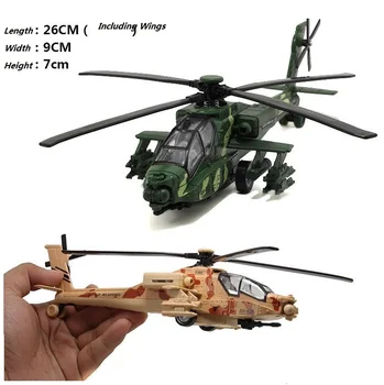 1:100 Sakausējuma Cīnītājs AFanChi Modeļa Helikopteru, Die Cast & Plastmasas Izgatavoti Bērniem 