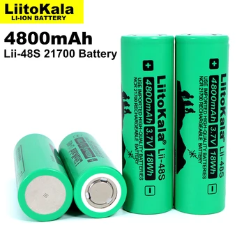 1-10PCS LiitoKala Lii-48S 3,7 V 4800mAh 21700 batterie 9,6 EINE jauda 2.C Kursa Entladung ternären litija-batterien DIY Elektrisc