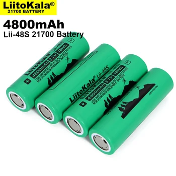 1-10PCS LiitoKala Lii-48S 3,7 V 4800mAh 21700 batterie 9,6 EINE jauda 2.C Kursa Entladung ternären litija-batterien DIY Elektrisc