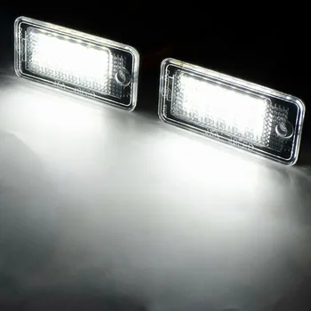 1/2/4 Pāri, Par A4 S4 B6 B7 A6 S6 C6 A3 S3 A8 S8 D3 Rs4 Rs6 Avant Q7 Canbus Nav Kļūda, Auto LED Licences Numura Plāksnes Apgaismojums 12V Lampas