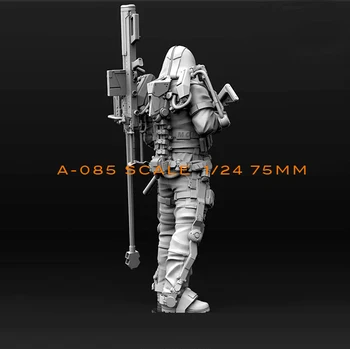 1/24(75mm) Sveķu Komplektus, Bioķīmisko snaiperis Sveķu karavīrs modelis sevis samontēt A85