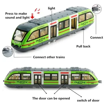 1:64 Magnētisko Pull Atpakaļ Sakausējuma, Kas Saistīti Metro Metro Sliežu Ceļa Vilcienu Sakausējuma Modelis Rotaļlietas Skaņas Un Gaismas Auto Kolekciju