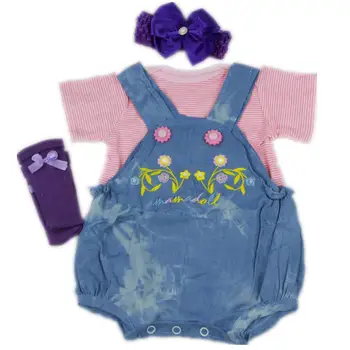 1 iestatiet drēbes, bērnu lelles bebe atdzimis meitene zēns lelles apģērbu kleita Romper derīgas 50-55cm lelle, apģērbs, rotaļlietas, dāvanu