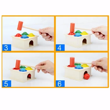 1 Iestatiet Koka Kalšanai Bumbu Āmuru Kaste Bērniem Fun, Spēlē Kāmja Spēles Rotaļlietas Agrīnās Mācīšanās Izglītības Rotaļlietas