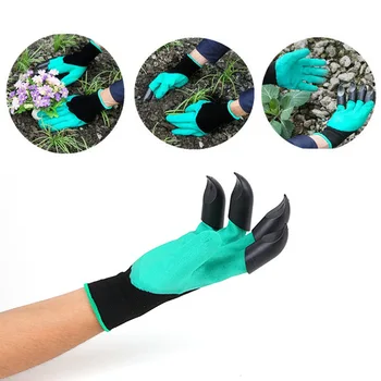 1 Pāris Dārza Cimdi Ar Pirkstiem Nagi ABS Dārza Gumijas GlovesFor Dārza Raking Rakšana Stādīšanas Lateksa Darba Instrumenti