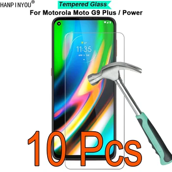 10 Gab./Lote Motorola Moto G9 Plus / Jaudas 9H Cietība 2.5 D Ultra-plānas Rūdīta stikla, Rūdīta Stikla Filmu Ekrāna Aizsargs Aizsargs