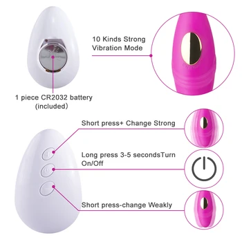 10 Ātrumiem G Spot Klitora Stimulators Massager Vibrējošais Maksts Bumbiņas Vibrators 10 Metrus Tālvadības Erotiska Seksa Rotaļlietas Sievietēm