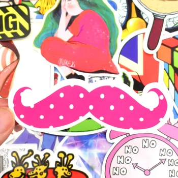 100 GAB Anime Grafiti Uzlīmes Ūdensizturīgs Karikatūra Punk Smieklīgi Decal Uzlīmes Pieaugušo DIY Klēpjdatoru Bagāžas Tālrunis Ģitāra Ķivere
