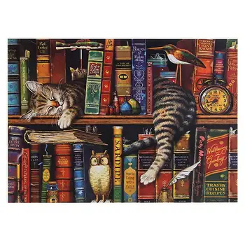 1000 Gabalus Mīklas Slinks Kaķis Jigsaw Pieaugušo Jigsaw Puzzle Izglītības Dekompresijas Puzzle