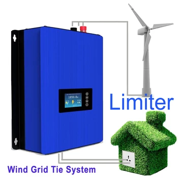 1000W Wind Power Grid Tie Inverter ar Dump Kravas Kontrolieris/Rezistors 3 Fāzes 24v 48v AC DC vēja turbīnu ģenerators SAULE