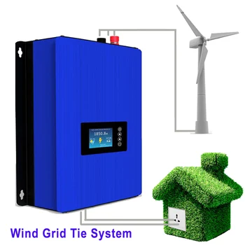1000W Wind Power Grid Tie Inverter ar Dump Kravas Kontrolieris/Rezistors 3 Fāzes 24v 48v AC DC vēja turbīnu ģenerators SAULE