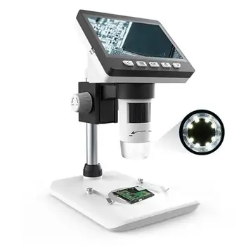 1000X 4.3 Collu Digitālais Mikroskops HD 1080P Elektronisko Darbvirsmas Lodēšanas Elektronisko Lupa Teicam Stikla Atbalstu 10 Valodās
