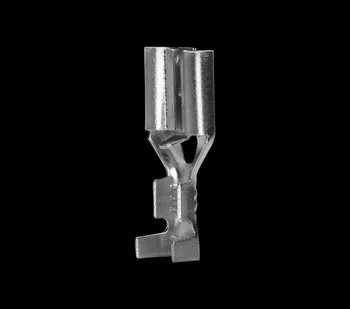 100gab 4.8 mm Faston Cemme Termināļa sievišķais Savienotājs Ar Caurspīdīgu Apvalku Ievietota Pavasarī 4.8 mm pašbloķējoši Plug Izolators