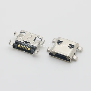 100gab Micro USB 7Pin Jack Savienotājs ligzda Datu uzlādes ostas asti kontaktdakšu Samsung S3 mini i8190 i8160 S7562 S7582 Ostas Plug