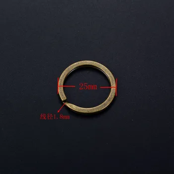 100gab Multicolor Keyring Split Ring 30mm (Nekad izbalināt) Atslēgu Gredzens Keychain Pieņemšanas Sleutelhanger Diy Piederumi Z341