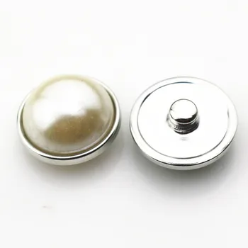 100pcs/daudz pērļu snap pogas DIY 18/20mm ingvers snap aproce&rokassprādze rotaslietas piekariņi