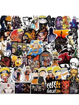 100Pcs/daudz Uzlīmes Japānas Anime Naruto uzlīmes Karikatūra par Snovborda Klēpjdatoru Bagāžas Auto Ledusskapis - Stils PVC Decal Uzlīmes