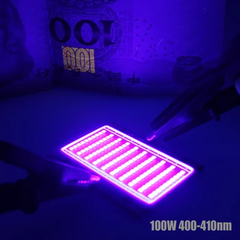 100W UV 420nm 395nm 380nm 365nm Purpura LED Vara PCB 3500mA 30-36V Ultravioletā starojuma UV Lampas Plakanvirsmas Printeris,uv līmi konservēšanas gaismas