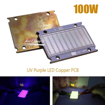 100W UV 420nm 395nm 380nm 365nm Purpura LED Vara PCB 3500mA 30-36V Ultravioletā starojuma UV Lampas Plakanvirsmas Printeris,uv līmi konservēšanas gaismas