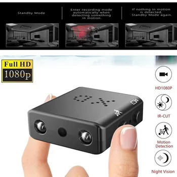 1080P Full HD Videokamera XD IS-CUT Mini Kameras Mazākais Infrasarkano Nakts Redzamības Cam Micro Motion Atklāšanas Mini DV videokamera