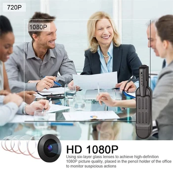 1080P HD Mini Pen Fotokameru, Portatīvo Maziem Audio Video Diktofona Mic Mini Pen Fotokameru Mājas Sanāksmē Maksas, veicot Ierakstu
