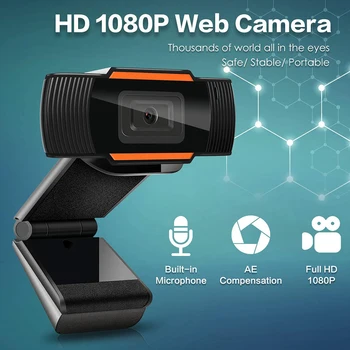 1080P Kameru, PC USB Kamera, Full HD Web Cam ar Mikrofonu Web kameras Mini Datoru web Kameras web Kameras portatīvie datori datoru Cam