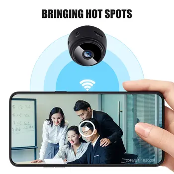 1080P Wifi Mini Kameras Home Security P2P Kameras WiFi Nakts Redzamības Bezvadu Novērošanas A9 Mini Kameras Tālvadības Phone Kameras