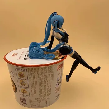 10cm Anime Rīcības Attēls Rotaļlietas Hatsune PVC Japāņu Miku Lelle Gatavās Preces Dāvanu Anime Modelis Rotaļlietas Meitenēm Darbības Rādītāji Lelle