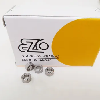 10pcs/50gab Japāna EZO nerūsējošā tērauda gultņu SMR63ZZ 3*6*2.5 mm DDL-630ZZ S673ZZ ātrgaitas miniatūras lodīšu gultņiem 3x6x2.5