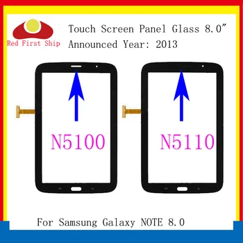 10Pcs/daudz Par Samsung Galaxy Note 8.0 N5100 N5110 Touch Screen Digitizer Stikla Panelis Objektīvs SM-N5100 LCD Priekšējā Sensora Nomaiņa