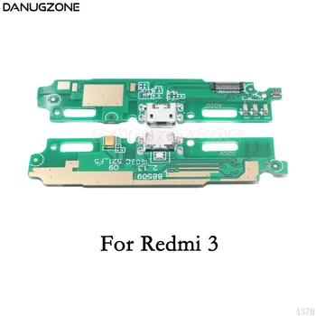 10PCS/Daudz Xiaomi Redmi 3 3S USB Maksas Valdes Uzlādes Doks Jack Ostas Plug Connector Flex Cable