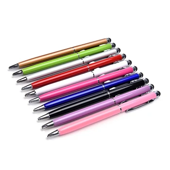 10PCS Soda Punktu Stylus Capacitive Touch Microfiber Stylus Pen Touch, ipad, iphone, 2 in 1 skārienjutīgo Ekrānu Irbuli gēla tintes pildspalva