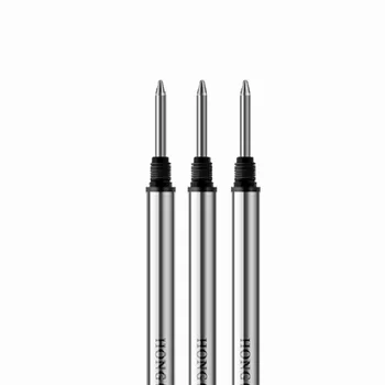 10pcs Sākotnējo Black Hongdian Black Forest Rollerball Pildspalvu Metāla Uzpildes lai Hongdian 516D Rollerball Pildspalvas, Skrūves Tipa 0.5 mm