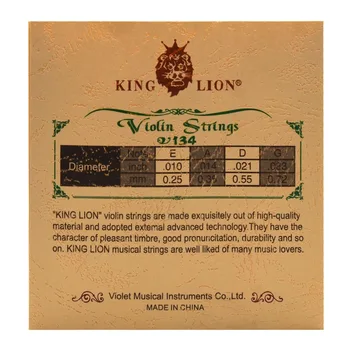 10SET Karalis Lauva Vijole Stīgu Vara-Niķeļa Sakausējuma, Brūču Leģēta Tērauda Core .010-.033 Vijole Daļas