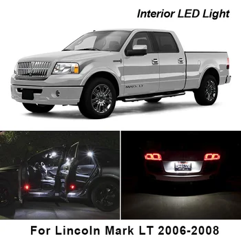 10X White LED Interjera Auto Lukturi Komplekts Lincoln Mark LT 2006-2008 Lasījumā Kartes Dome Bagāžnieka Lience Plate Light