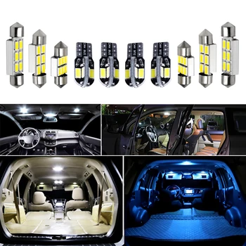 11x Canbus Bez Kļūdām, LED salona Apgaismojuma Komplekts, Iepakojumā 2019 2020 Toyota Corolla Automašīnu Piederumi Kartes Dome Bagāžnieka Licences Gaismas