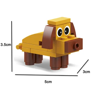 12 1 DIY Montāžas bloki Dzīvnieku Modelis SUNS Zilonis, lauva mini Ķieģeļi Izglītojošas Rotaļlietas Bērniem