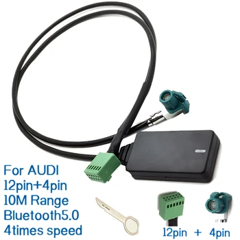 12 Pin 12V Automašīnas Bezvadu AUX Bluetooth 5.0 Adapteris Rokās Bezmaksas Auto Bluetooth Automašīnas Komplekts o Kabelis A3 A4 B8 B6, A6 C6 B7 C6