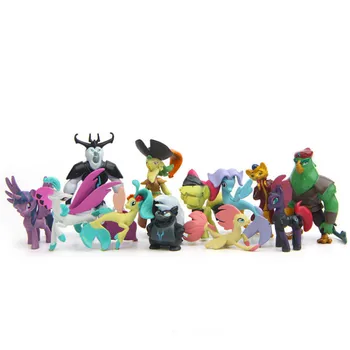 12pcs Mans Mazais Ponijs unicorn Karikatūra Draudzība ir burvju Mini Darbības Rādītāji Rotaļlietas, Lelles, Bērnu Dzimšanas dienas, Ziemassvētku Gift2A14
