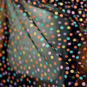 160cm Plašu Krāsains Polka Dot Printing Acs Auduma Līgavas Kleitu, Kāzu Dekorēšana Bērnu Apģērbu Tutu Kleita Baby Duša