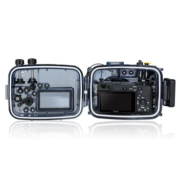 195FT/60M Ūdensizturīgs Lodziņā Zemūdens Korpusa Kameras Niršanas Gadījumā Sony A6500 A6300 A6000 Ar 16-50mm Objektīvs, Kameras Soma Vāciņu