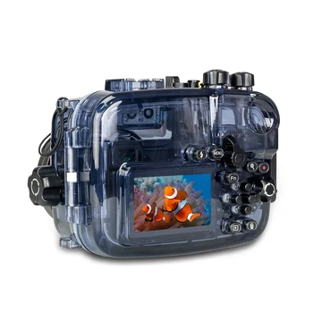 195FT/60M Ūdensizturīgs Lodziņā Zemūdens Korpusa Kameras Niršanas Gadījumā Sony A6500 A6300 A6000 Ar 16-50mm Objektīvs, Kameras Soma Vāciņu