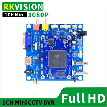 1ch mini HD reālā laika video ieraksti valdes AHD1080P CCTV DVR pazemes cauruļvada atklāšanas OSD raksturs pārklājums shēma
