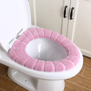 1gb Sadzīves vannas istabas piederumi tualetes vāka uzstādīt sabiezējumu silts O-tipa tualetes pad tualetes vāka