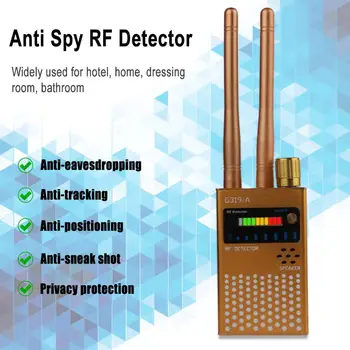 1MHz-8GHz Dual Antenu Anti-telefona sarunu noklausīšanos GSM Audio Kļūdu Meklētājs GPS Signālu Detektoru, RF Tracker Radio Frekvenču Detektoru