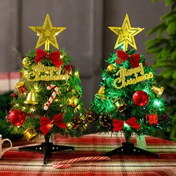 1Set 50cm Ziemassvētku Eglītes Ar LED Mirdzums Gaismas Ziemassvētku Rotājumi Mājās Ar Dāvanu, Rotājumu Noel Jauno Gadu Eglīte Navidad