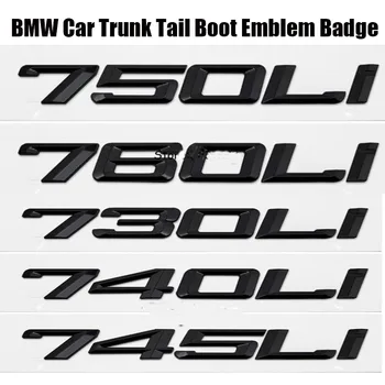 1set auto Boot dekoru uzlīmes car styling ABS BMW 745i 730 740 750 760LI 7series auto pārbūvi pārvietošanās emblēmas nozīmīti uzlīmes